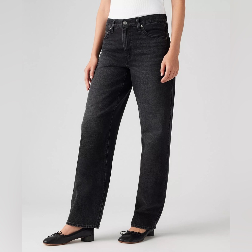 Levi's Baggy Dad Jeans- Black Denim